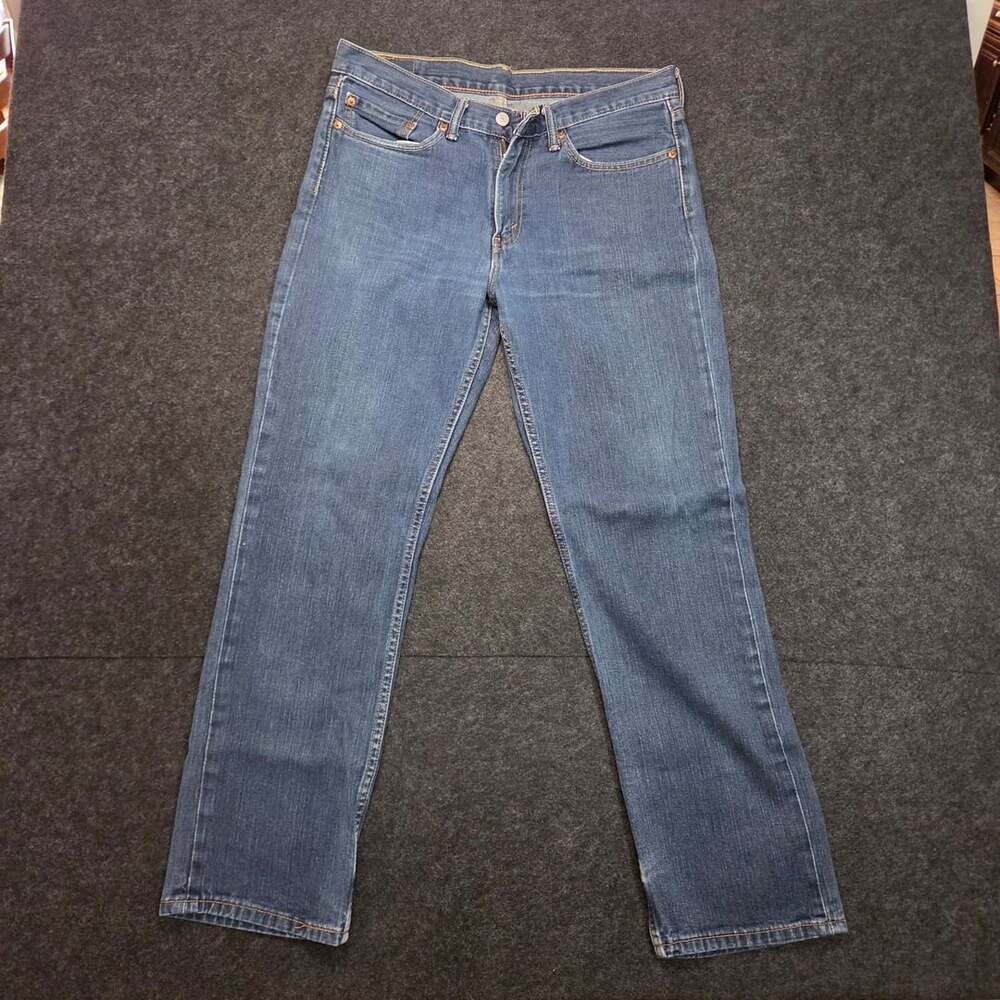 Levi's 514 Straight Fit Blue Denim Jeans Men's W34 L32